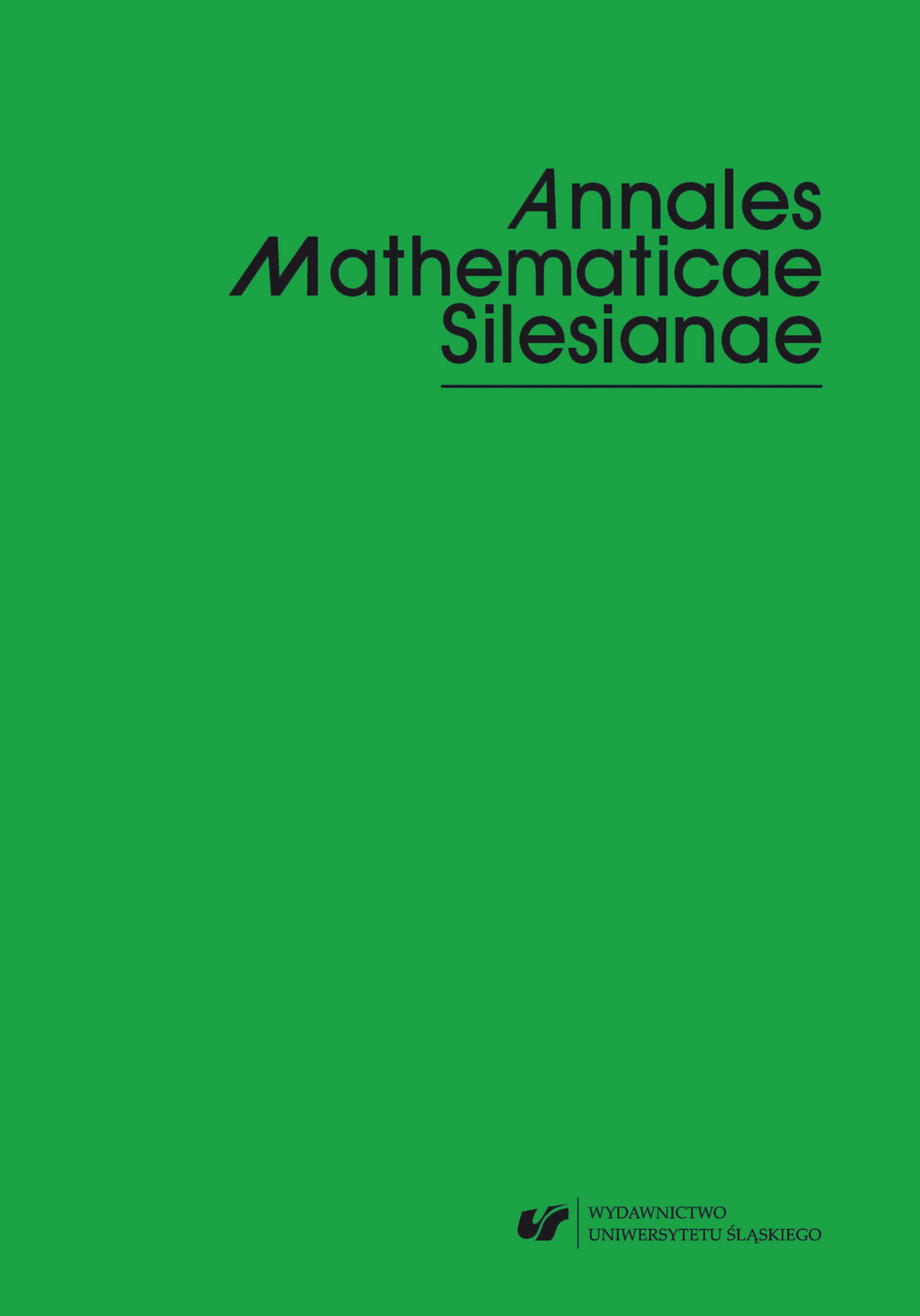 Cover of the Annales Mathematicae Silesianae Journal